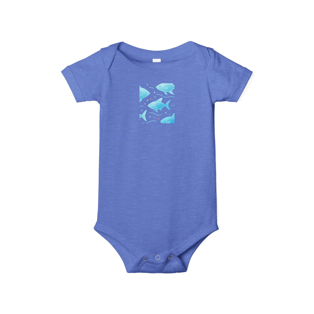 Baby Bodysuit – Ocean Style, Soft Airlume Cotton