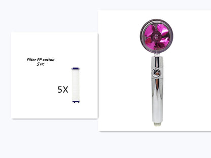 Propeller Driven Shower Head – Turbo Pressure, Save