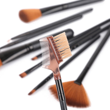 12pcs Makeup Brush Set – Blend, buff, sculpt and define with durable, easy-clean fibers