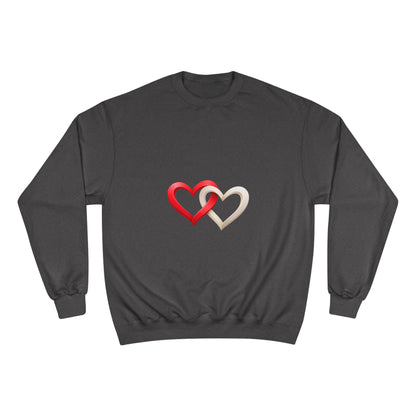 Heart Duo Sweatshirt layered over tee casual date outfit