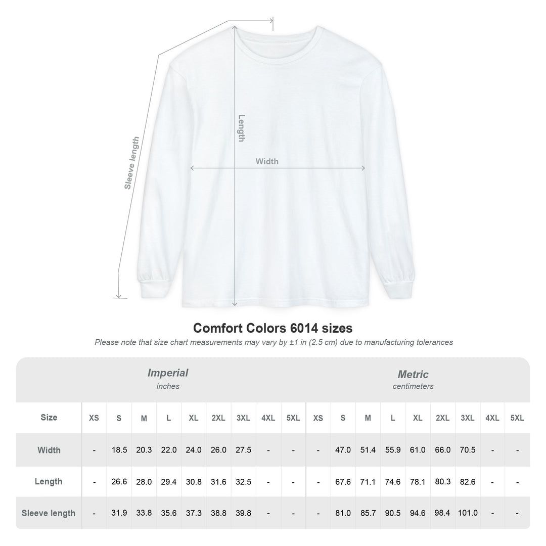 Colorful Unisex Long Sleeve Cotton Tee – Everyday Wear