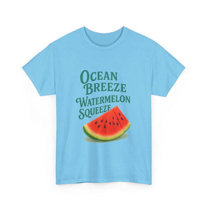 Watermelon Summer Tee – Unisex Cotton Beach Shirt