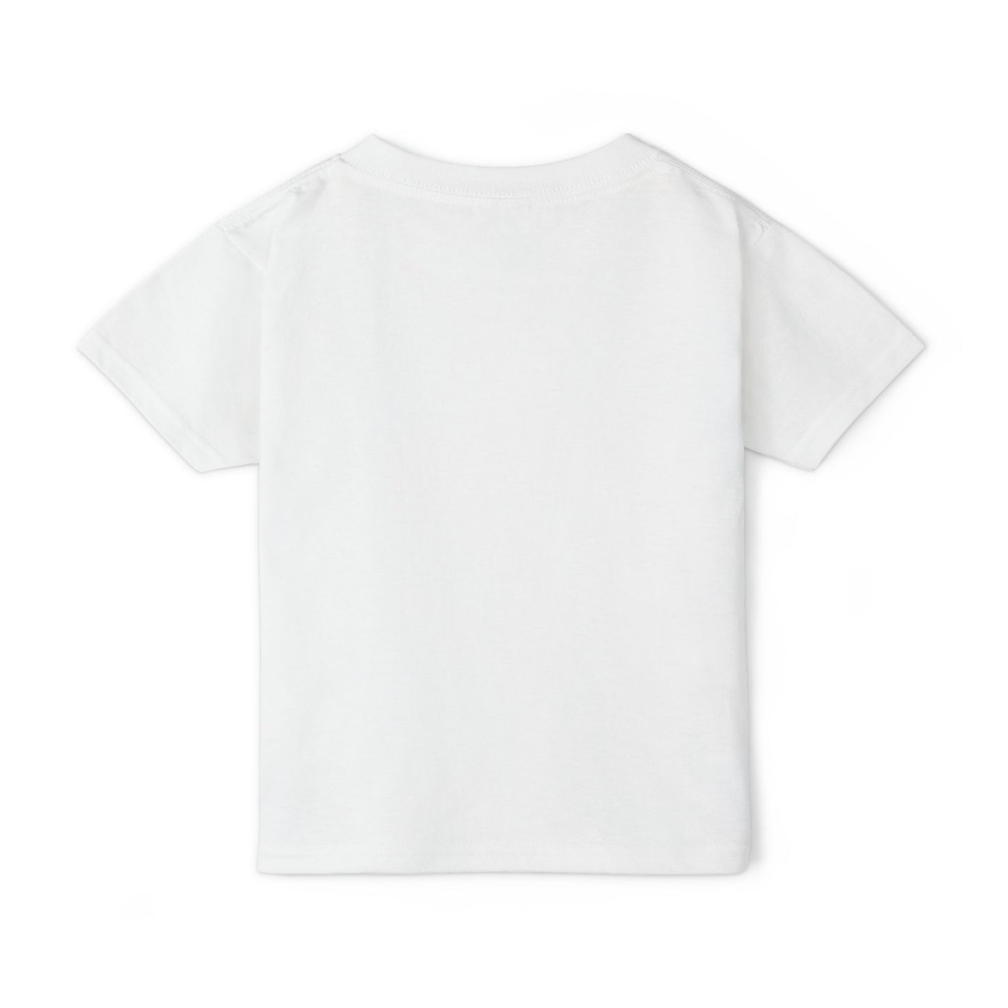 White toddler T-shirt, plain back view