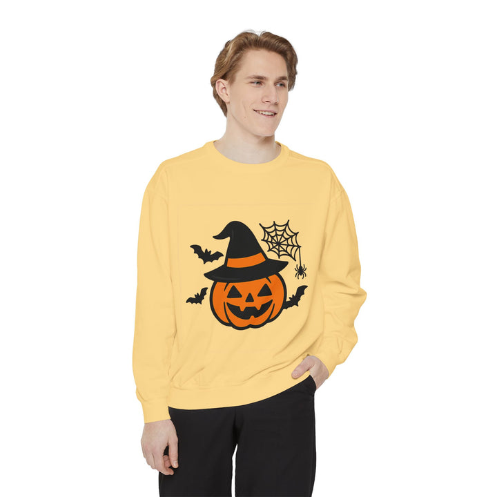 Cozy Halloween Pumpkin Sweatshirt – Unisex Fall Style