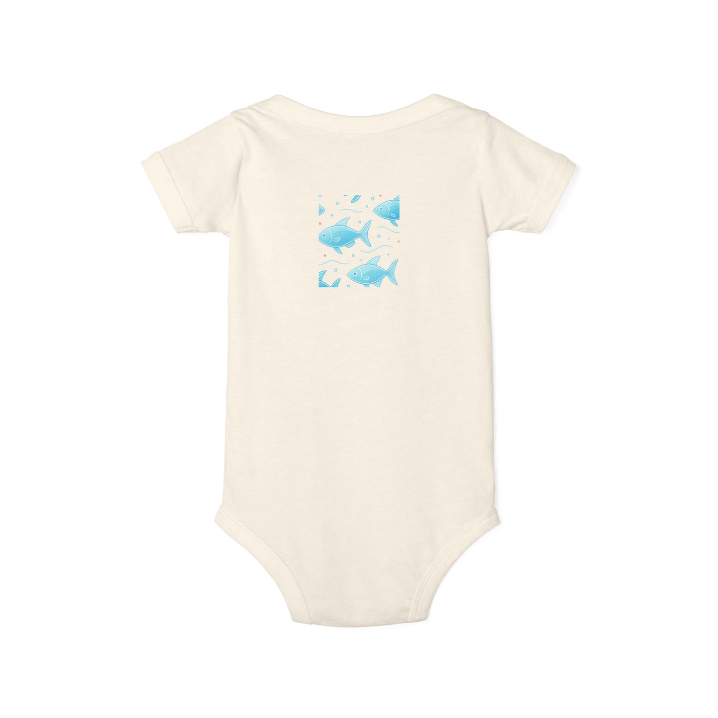 Baby Bodysuit – Ocean Style, Soft Airlume Cotton
