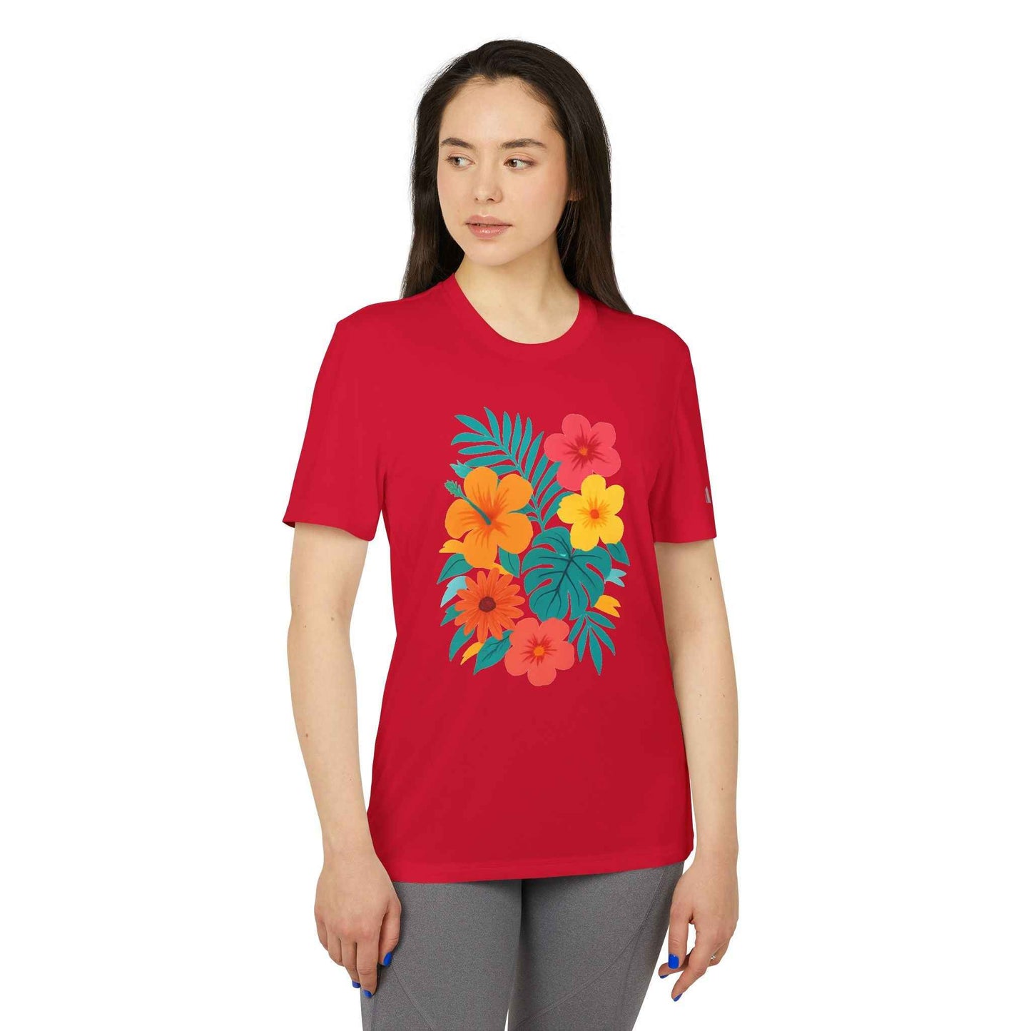 Bloom Active: Tropical Floral Sport Tee