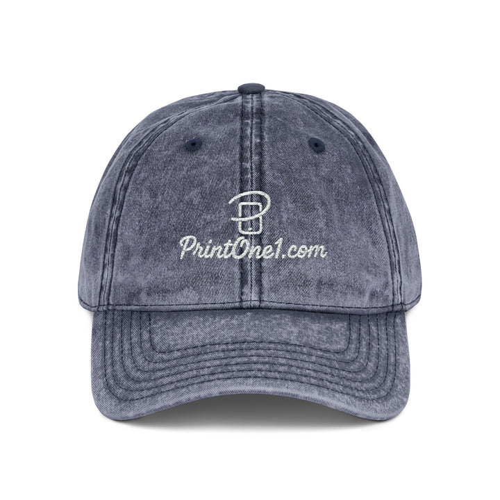 vintage embroidered cap refined stitching detail premium finish