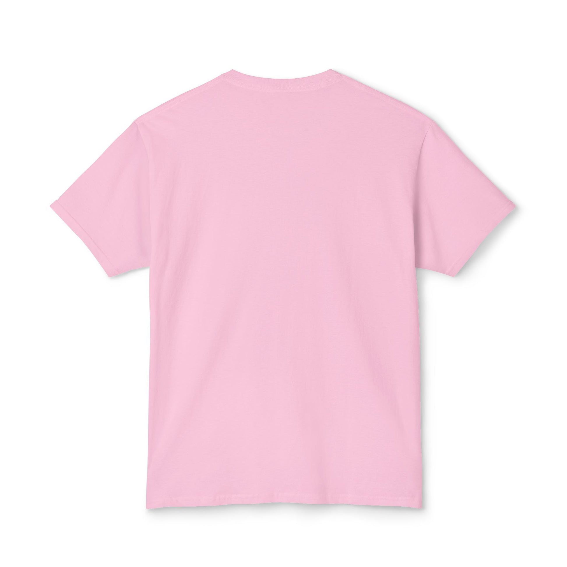 Back view of pink unisex Fresh Sea cotton T-shirt