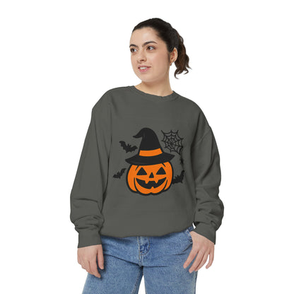 Cozy Halloween Pumpkin Sweatshirt – Unisex Fall Style