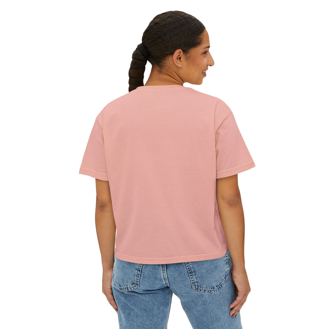 Butterfly Floral Women’s Boxy Tee – Vintage Style