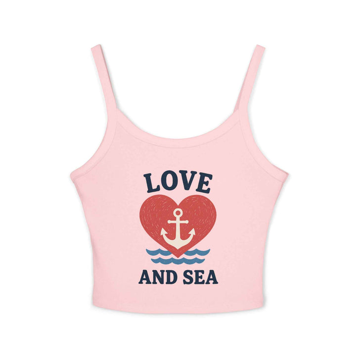Love and Sea Tank Top – Cute Spaghetti Strap Summer Shirt