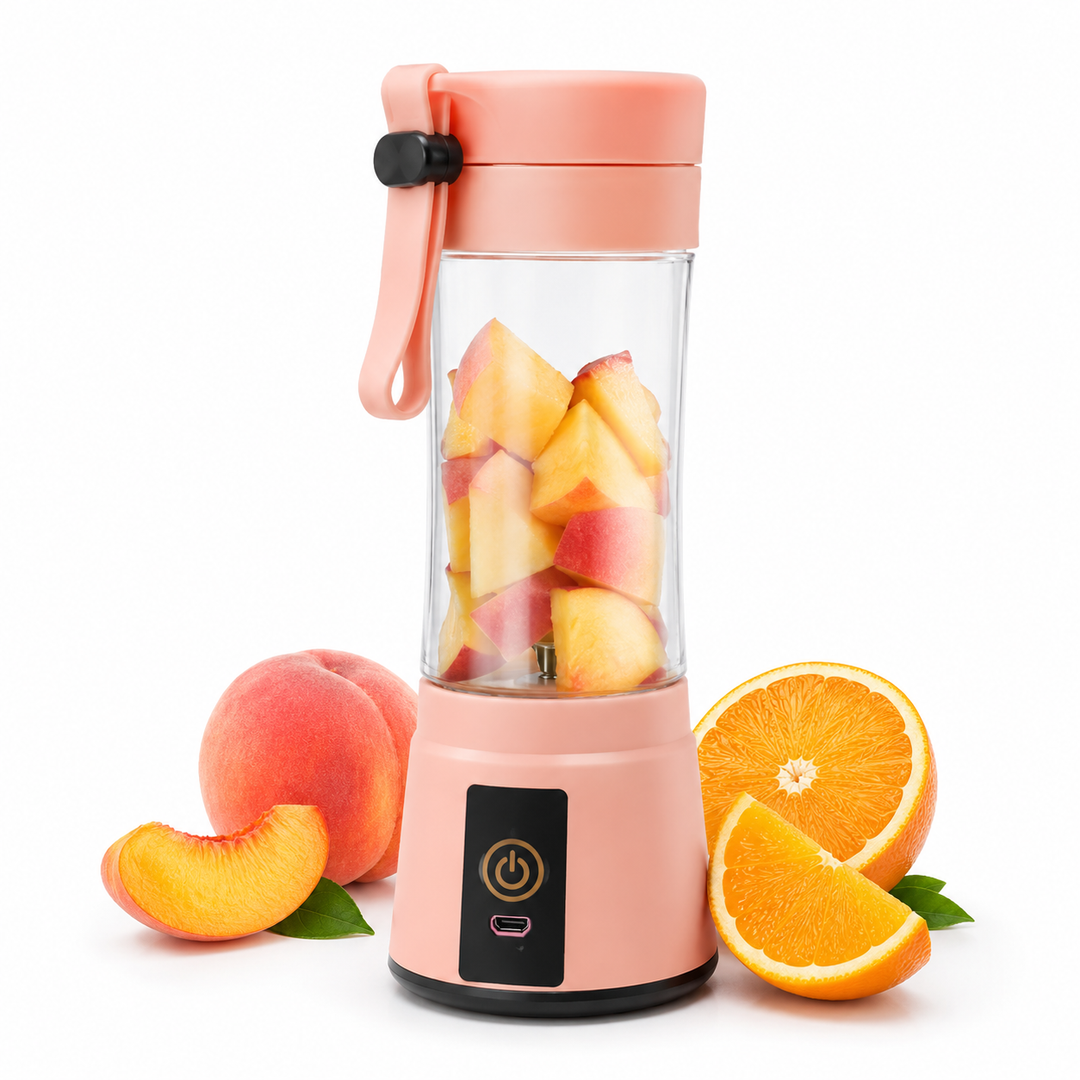 Portable Blender Smoothie Cup, 380ml USB 6-Blade Travel