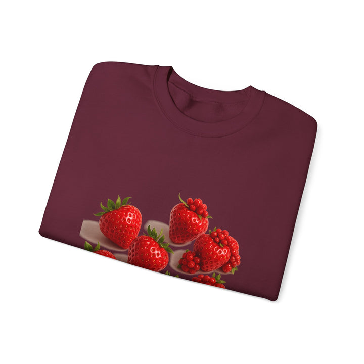 Strawberry Sweatshirt – Cozy Unisex Crewneck for Fall