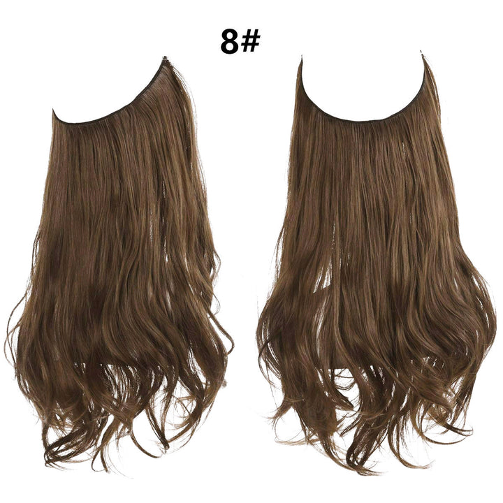 Long Curly Fish Line Wig – Heat-Resistant Fiber