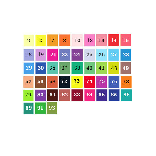 Twin tip brush markers used for blending gradients on paper illustration