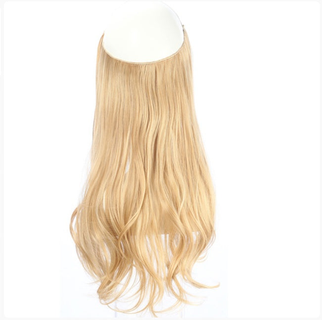 Long Curly Fish Line Wig – Heat-Resistant Fiber