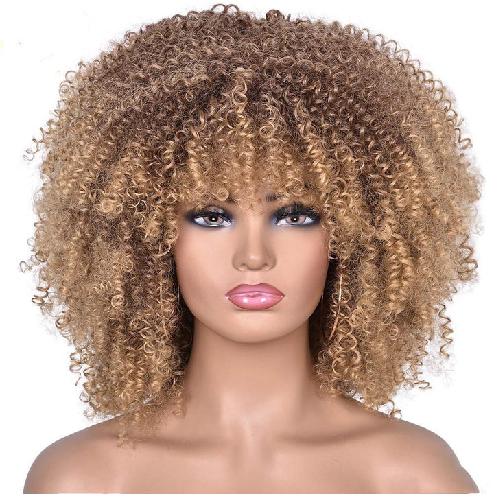 exotic short curly wig bold curl pattern inspired by European street style