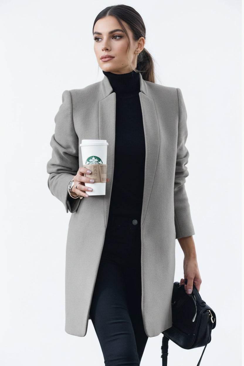 women long blazer coat autumn fashion styling