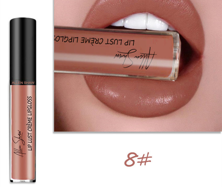 Silky cream texture lip gloss product image showing the packaging for shoppers browsing beauty products and makeup selection.