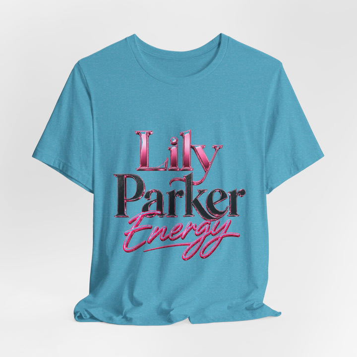 Blue t-shirt with &