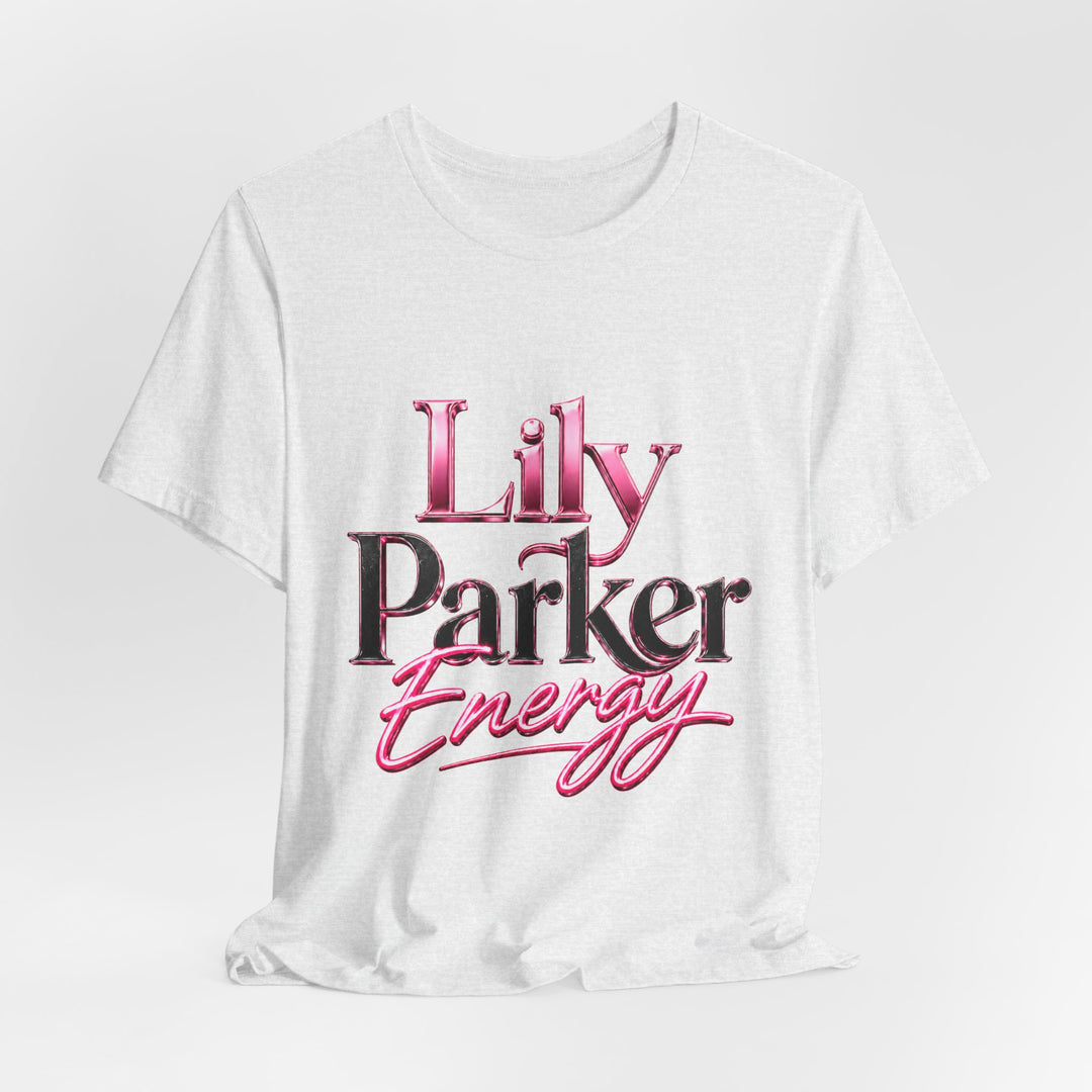 White t-shirt with &