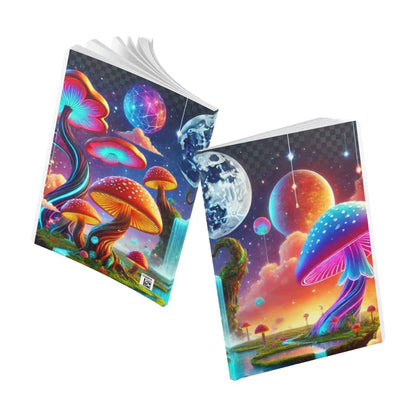 Cosmic Mushroom Journal – Whimsical Artist Notebook