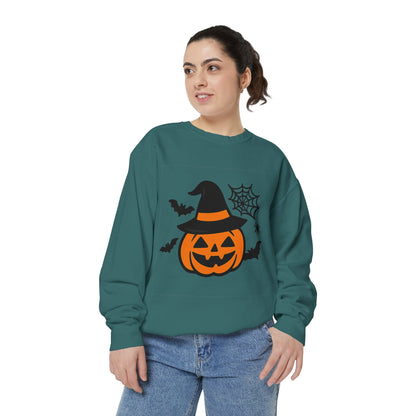 Cozy Halloween Pumpkin Sweatshirt – Unisex Fall Style