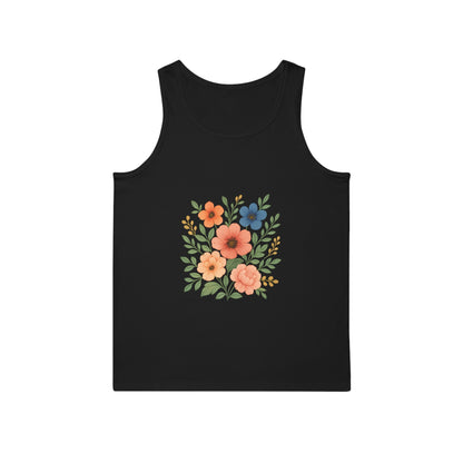 Floral Print Summer Tank Top – Unisex & Breezy