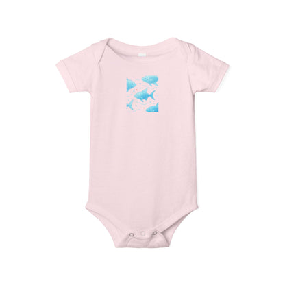 Baby Bodysuit – Ocean Style, Soft Airlume Cotton