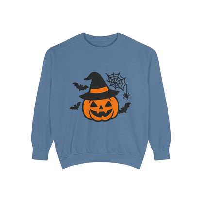 Cozy Halloween Pumpkin Sweatshirt – Unisex Fall Style
