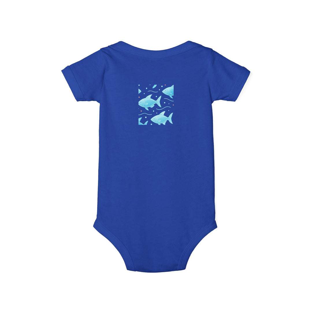 Baby Bodysuit – Ocean Style, Soft Airlume Cotton