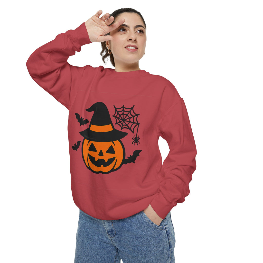 Cozy Halloween Pumpkin Sweatshirt – Unisex Fall Style