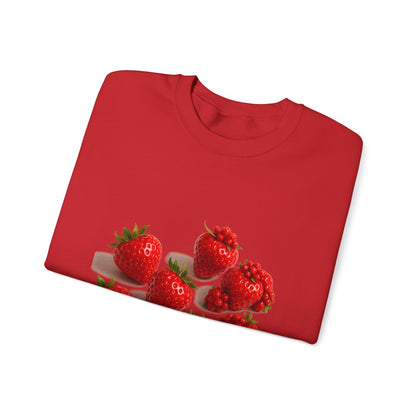 Strawberry Sweatshirt – Cozy Unisex Crewneck for Fall