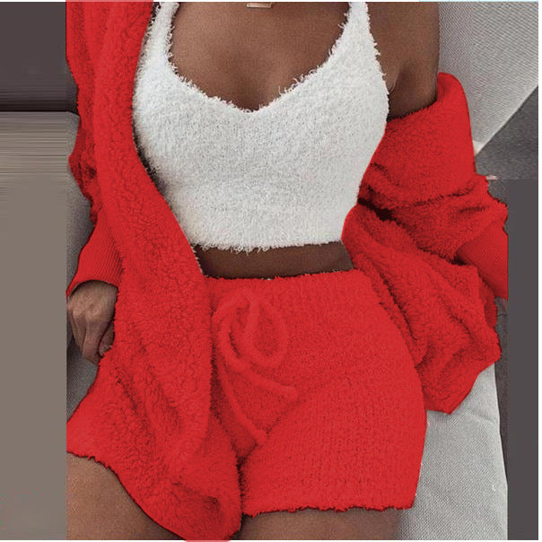 Luxury 3 Piece Women Set Blazer Vest Shorts Outfit Chic Fit