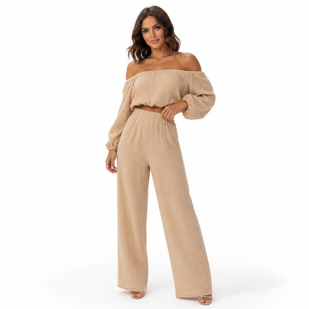 Off Shoulder Set Women - Chic Pants Outfit