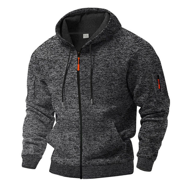 sports pullover sweater front profile minimal branding clean look