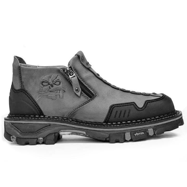 Men’s Halloween Skull Boots – Bold Night Grip