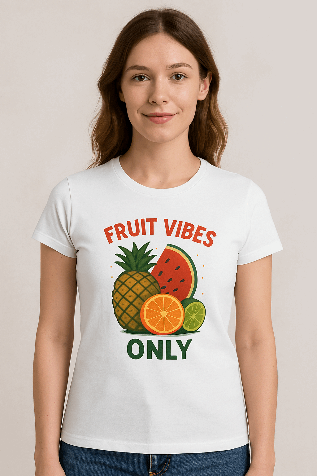 Fruit Vibes Tee – Tropical Summer Style for Women