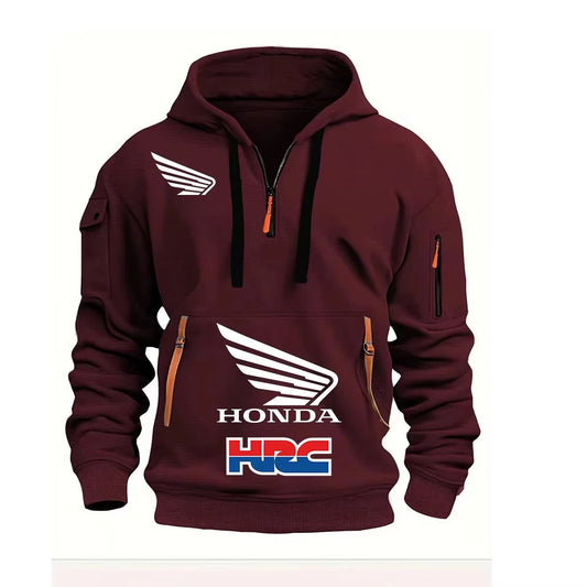 2025 Honda Logo Motorcycle Hoodie for Men – Front View