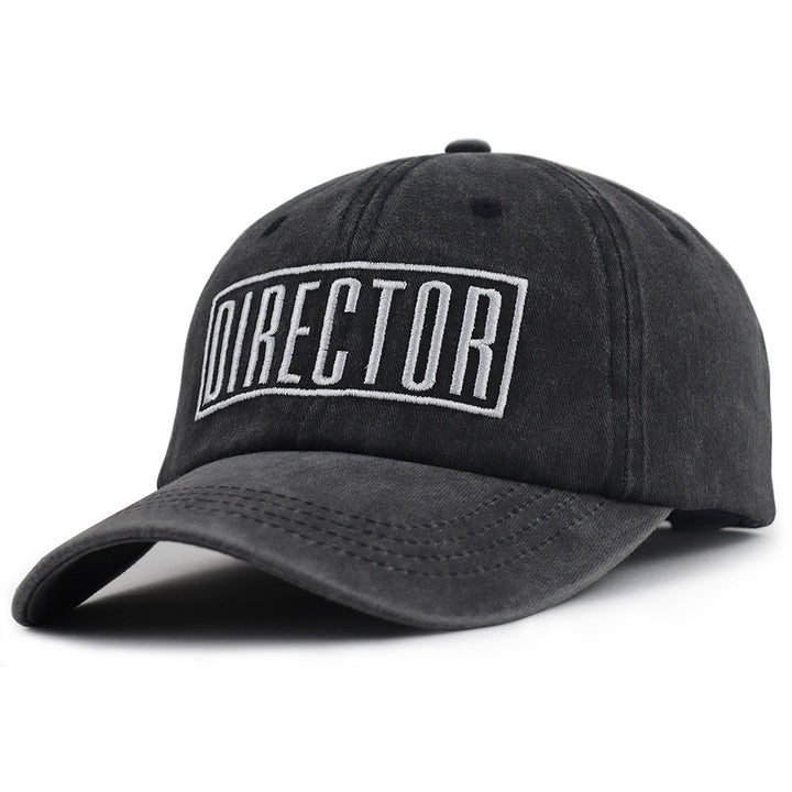 Director Filmmaker Hat reinforced crown stitching close view