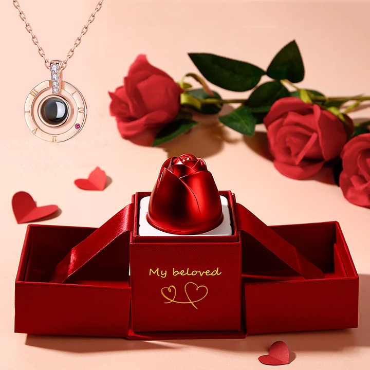 valentine necklace gift for girlfriend crystal ethnic style adjustable chain
