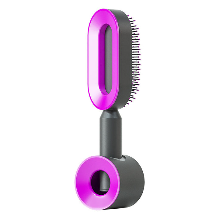 Self Cleaning Hair Brush – Detangle &amp; Shine