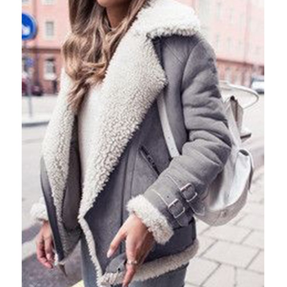 plus size women winter coat sleeve length detail natural movement