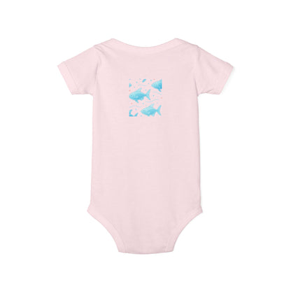 Baby Bodysuit – Ocean Style, Soft Airlume Cotton