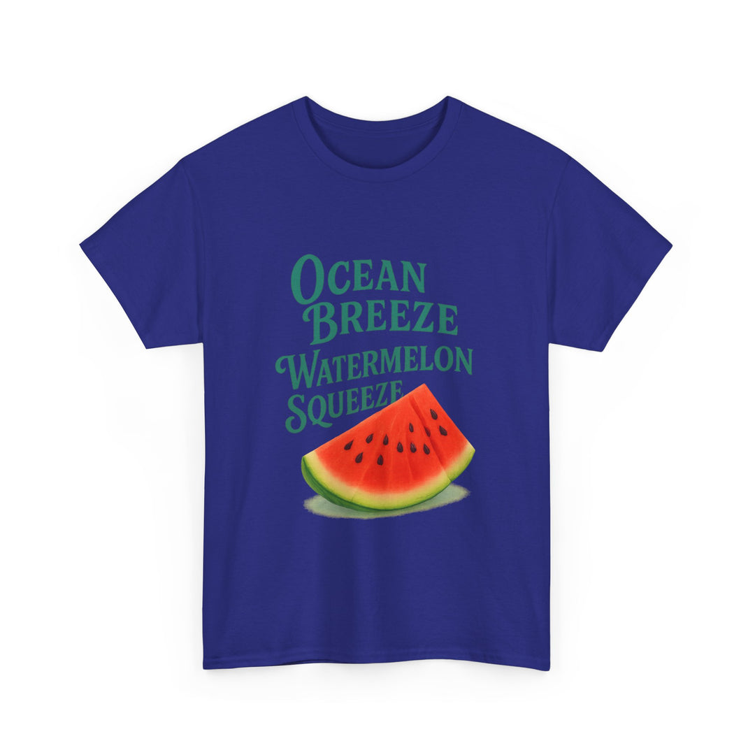 Watermelon Summer Tee – Unisex Cotton Beach Shirt