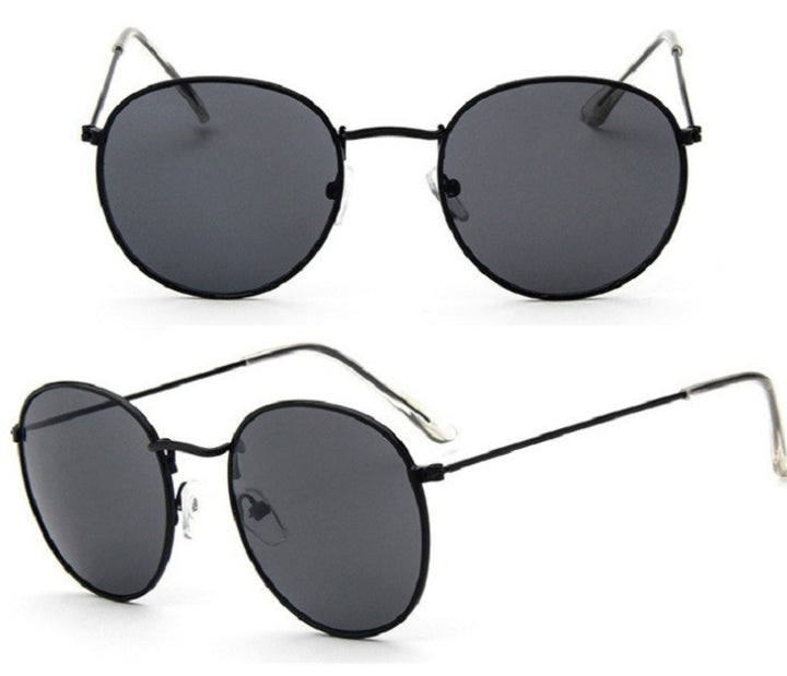 Vintage Round Sunglasses Women Retro Metal Frame Style