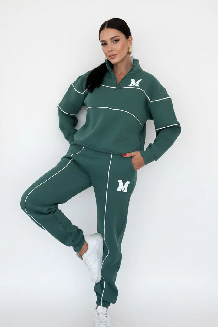 Womens 2 Piece Lounge Set Hoodie Style Sweatpants Set