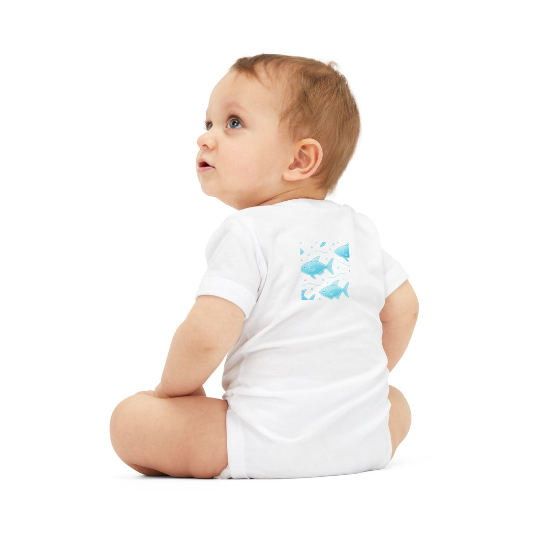 Baby Bodysuit – Ocean Style, Soft Airlume Cotton