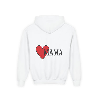 Heartfelt Mama Youth Hoodie – Cozy Gift for Kids