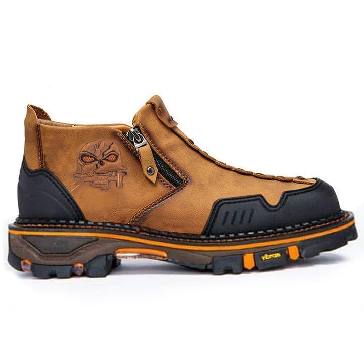 Men’s Halloween Skull Boots – Bold Night Grip